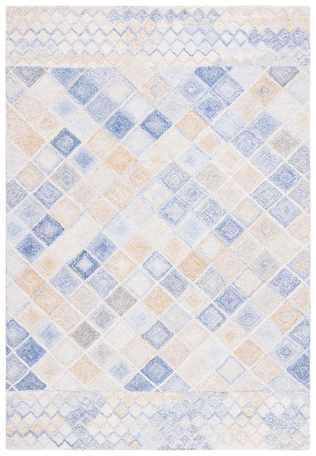 Safavieh Abstract Abt212M Blue/Grey Rug.