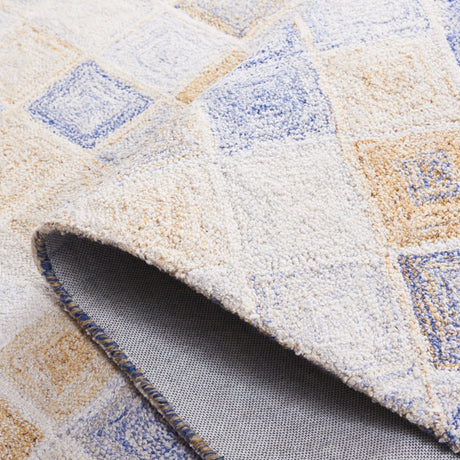 Safavieh Abstract Abt212M Blue/Grey Rug.