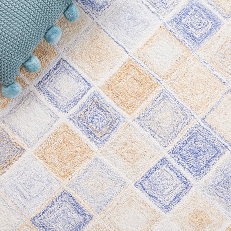 Safavieh Abstract Abt212M Blue/Grey Rug.