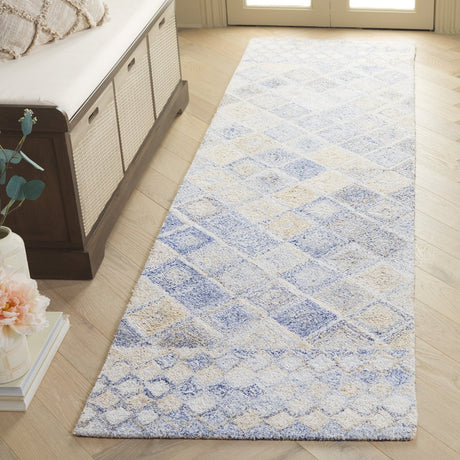 Safavieh Abstract Abt212M Blue/Grey Rug.