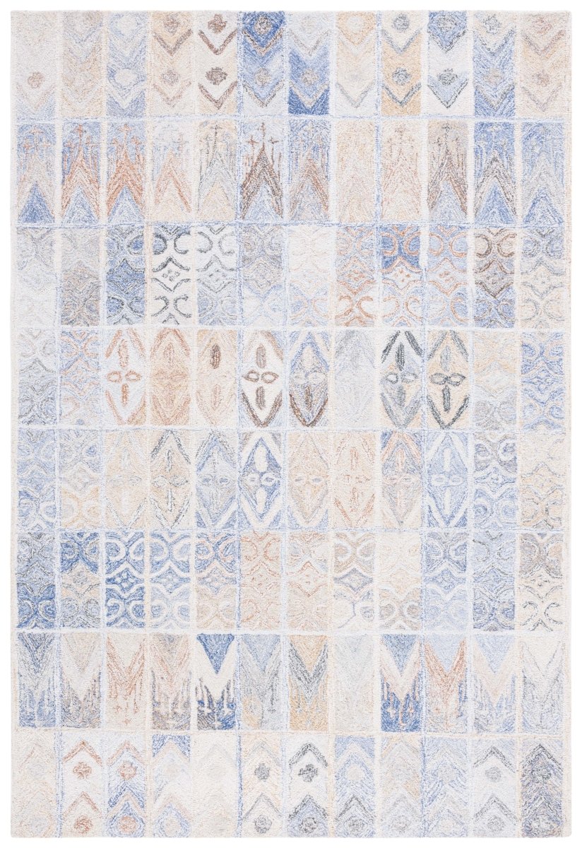 Safavieh Abstract Abt213M Blue/Rust Rug.