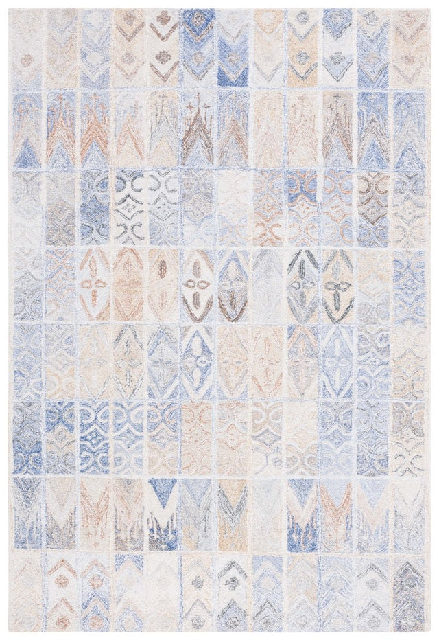 Safavieh Abstract Abt213M Blue/Rust Rug.