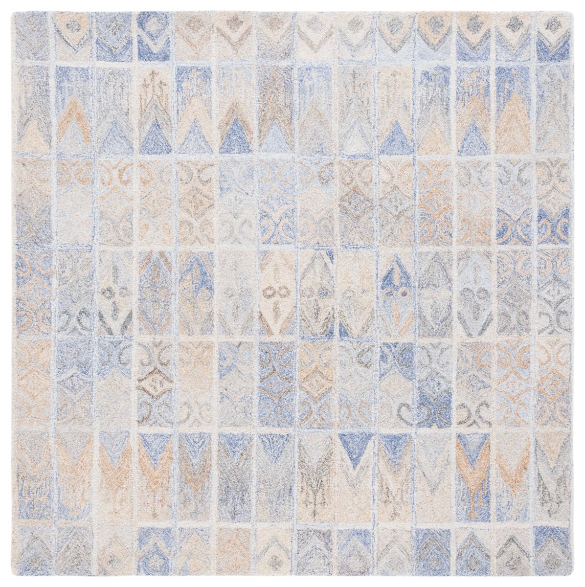 Safavieh Abstract Abt213M Blue/Rust Rug.