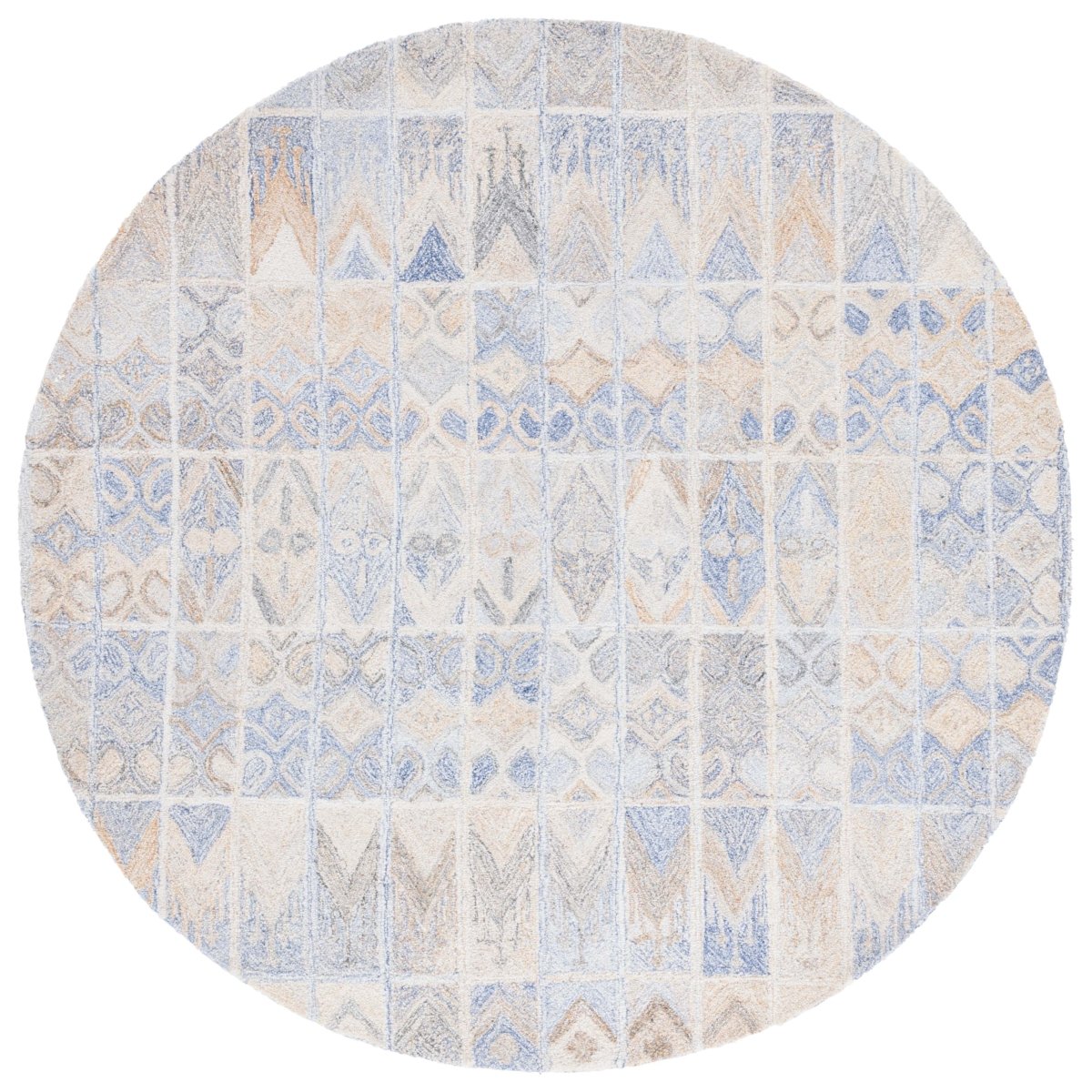 Safavieh Abstract Abt213M Blue/Rust Rug.