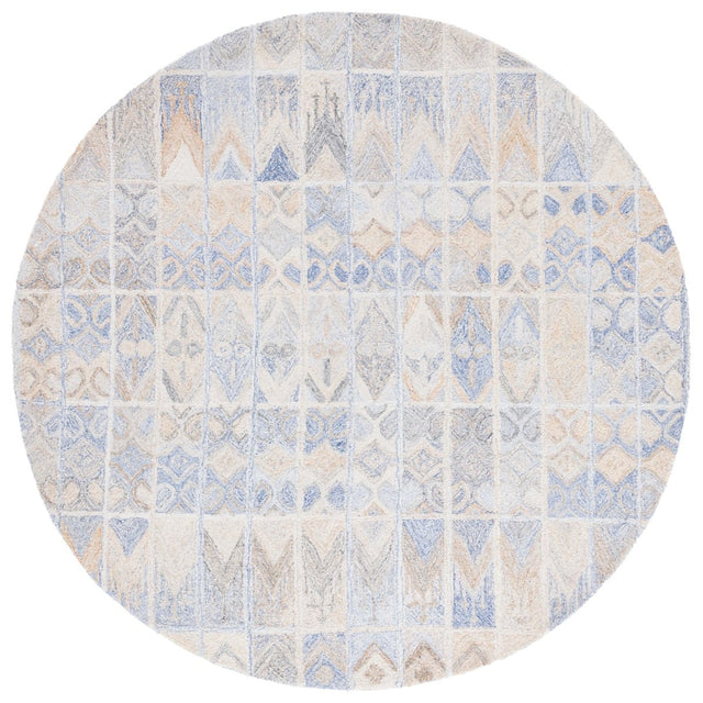 Safavieh Abstract Abt213M Blue/Rust Rug.