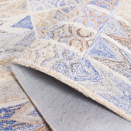 Safavieh Abstract Abt213M Blue/Rust Rug.