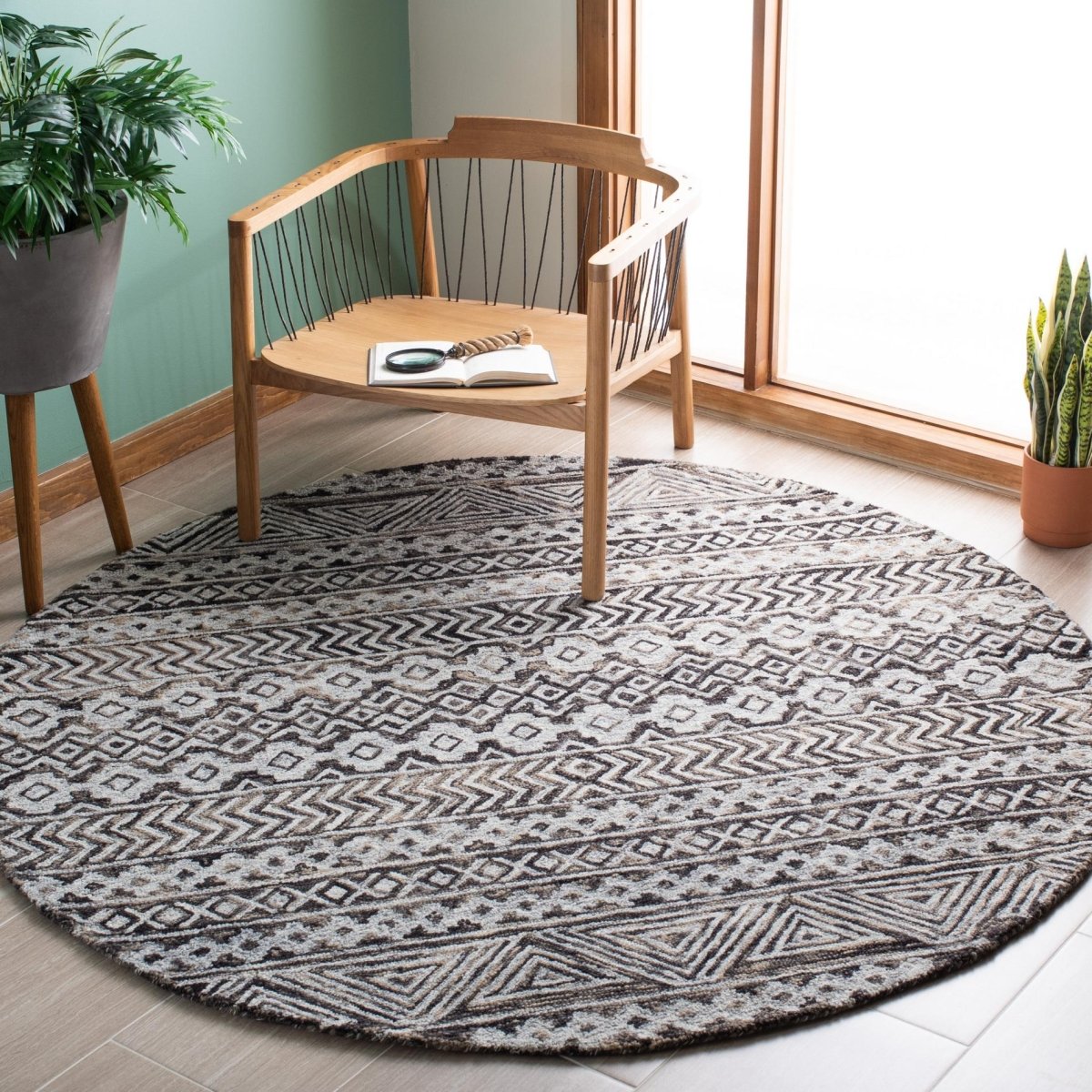 Safavieh Abstract Abt252F Grey/Brown Rugs.