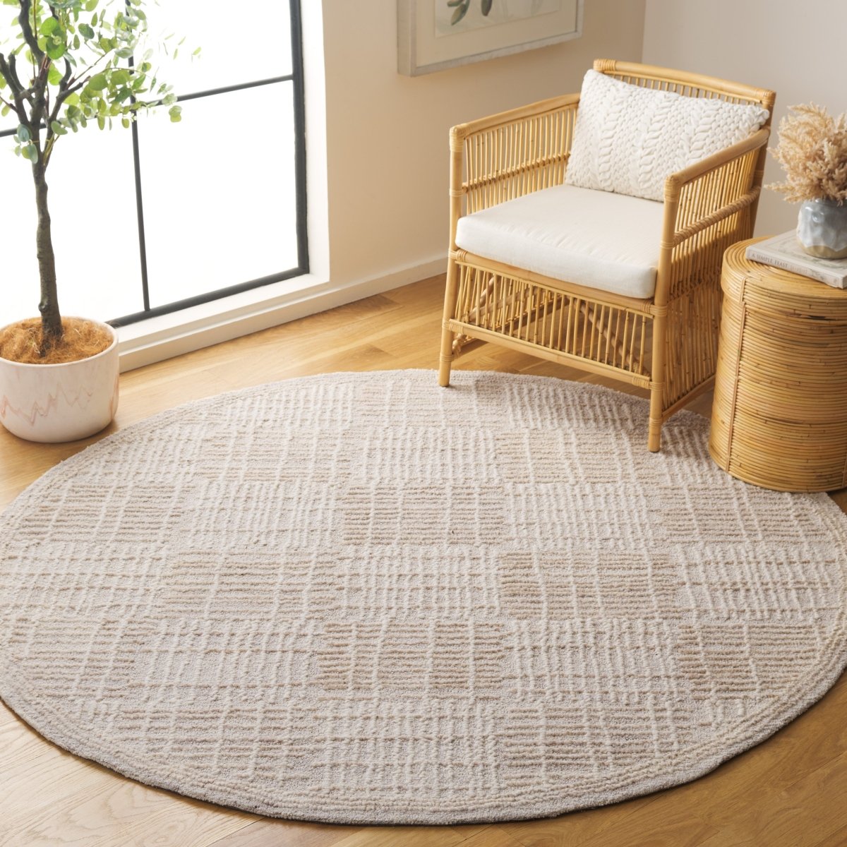 Safavieh Abstract Abt275E Light Brown/Ivory Rug.