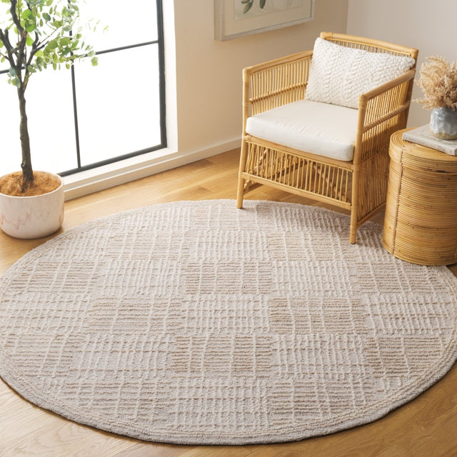 Safavieh Abstract Abt275E Light Brown/Ivory Rug.