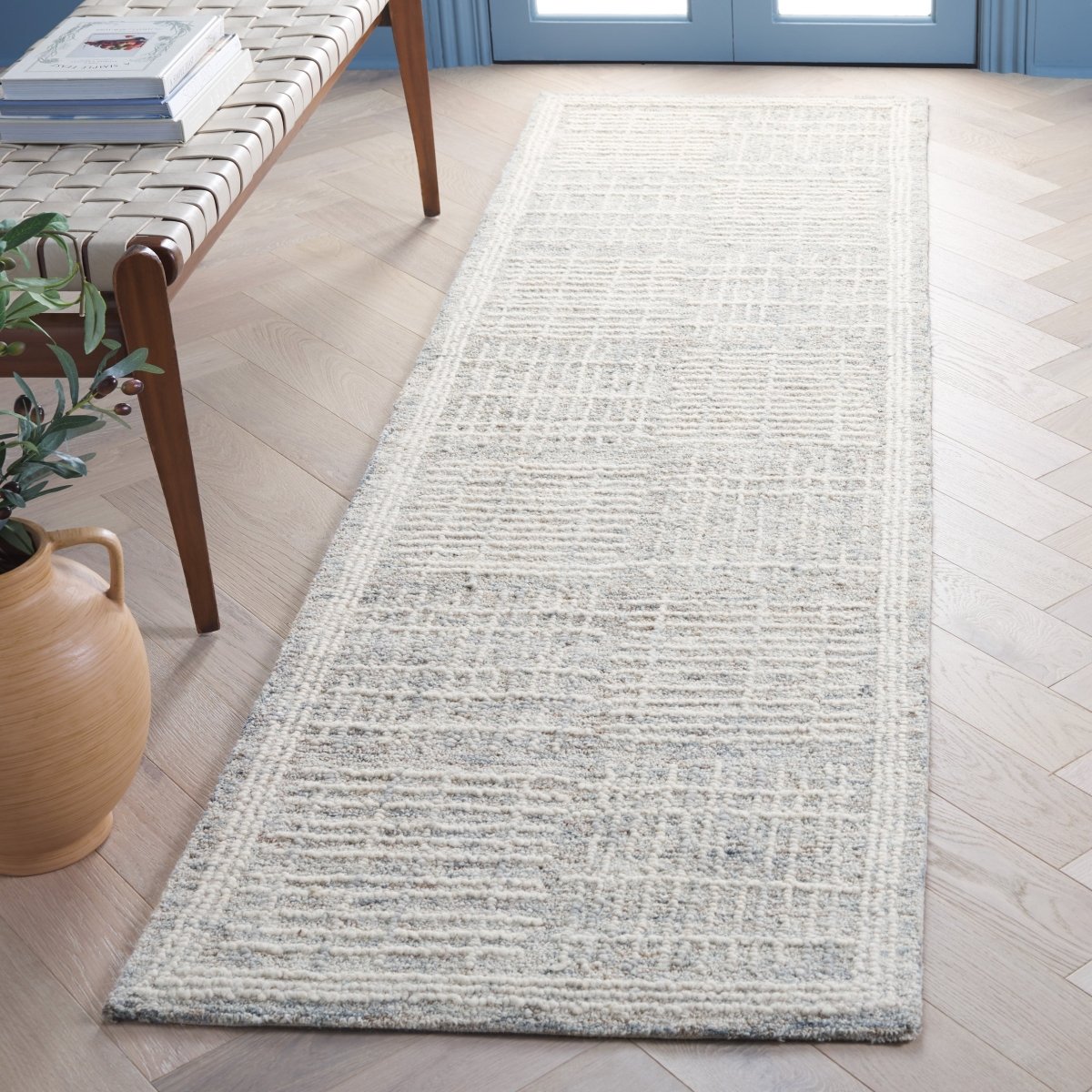 Safavieh Abstract Abt275G Dark Grey/Ivory Rug.