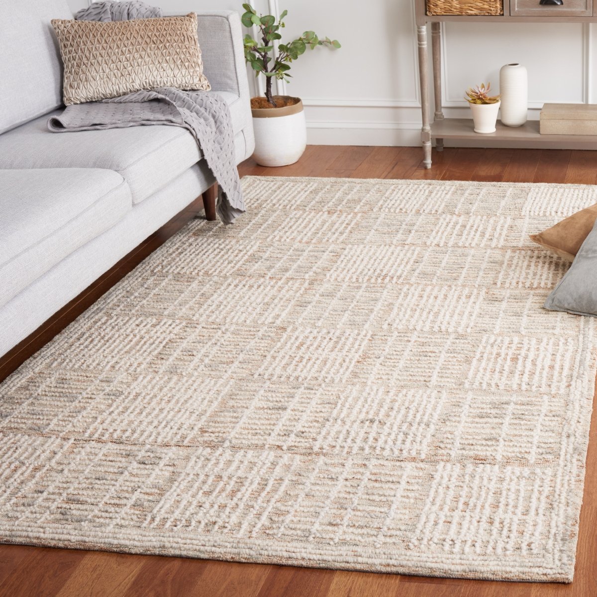 Safavieh Abstract Abt275T Brown/Ivory Rug.