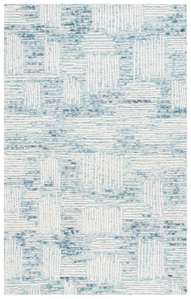 Safavieh Abstract Abt276M Blue/Ivory Rug.