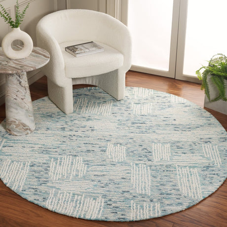 Safavieh Abstract Abt276M Blue/Ivory Rug.