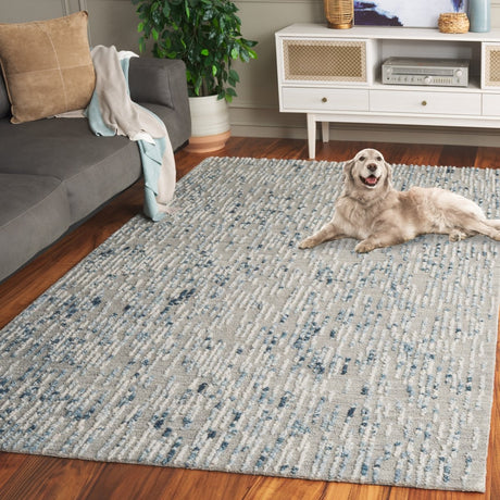 Safavieh Abstract Abt278F Grey/Blue Rug.