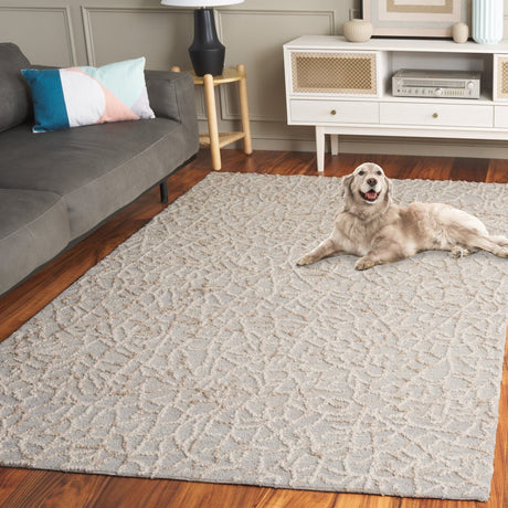 Safavieh Abstract Abt279B Beige/Grey Rug.