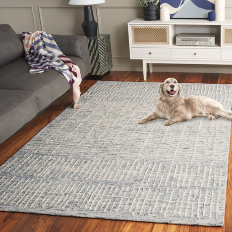 Safavieh Abstract Abt283L Light Blue/Ivory Rug.