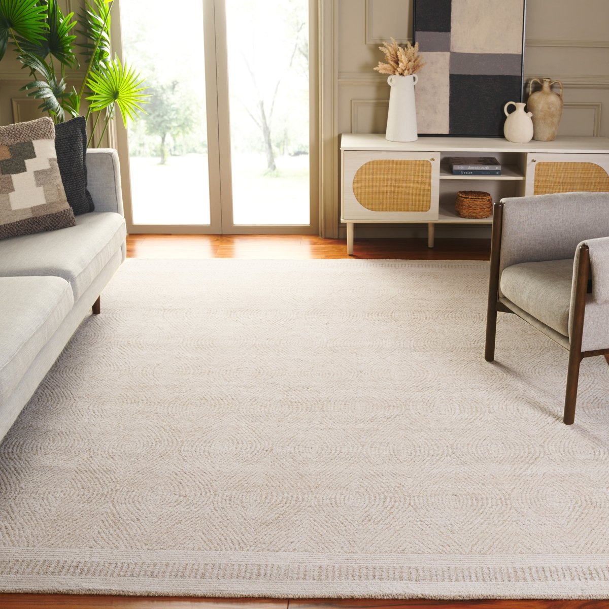 Safavieh Abstract Abt340A Ivory/Beige Rug.