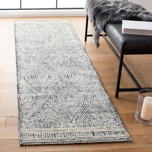 Safavieh Abstract Abt340H Ivory/Charcoal Rug.