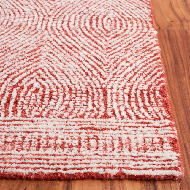 Safavieh Abstract Abt340Q Ivory/Red Rug.