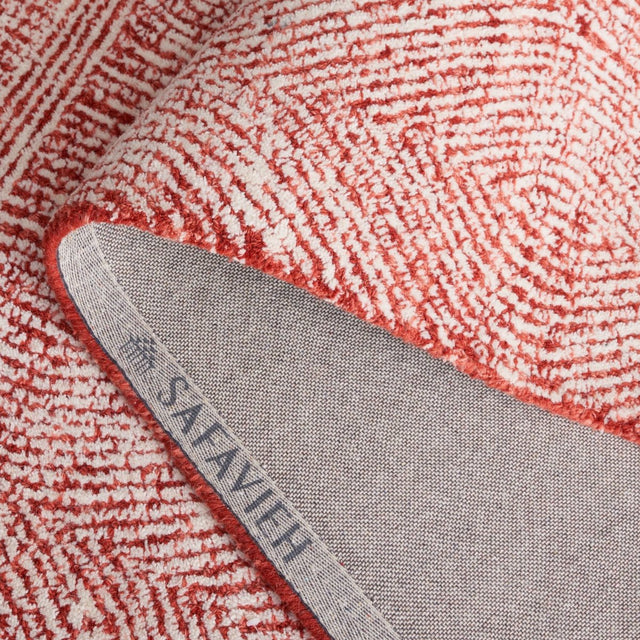 Safavieh Abstract Abt340Q Ivory/Red Rug.