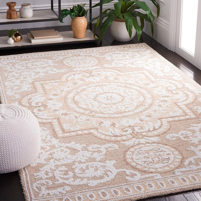 Safavieh Abstract Abt353A Ivory/Beige Rug.