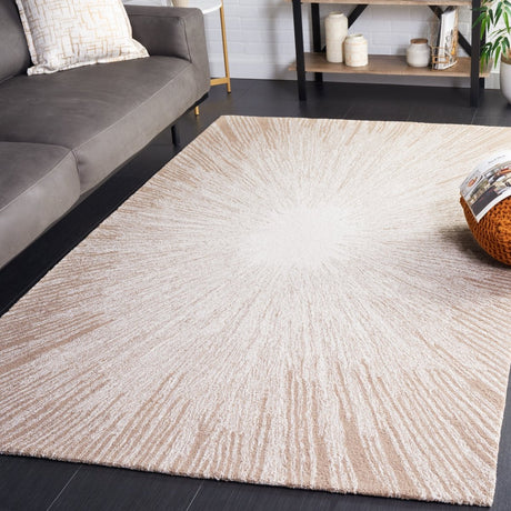 Safavieh Abstract Abt375B Ivory/Dark Beig Rug.