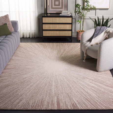 Safavieh Abstract Abt375B Ivory/Dark Beig Rug.