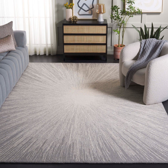 Safavieh Abstract Abt375G Ivory/Silver Rug.