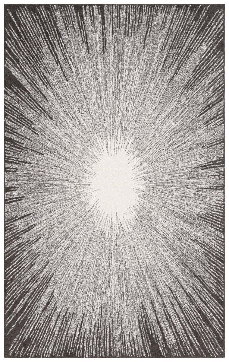 Safavieh Abstract Abt375H Ivory/Charcoal Rug.