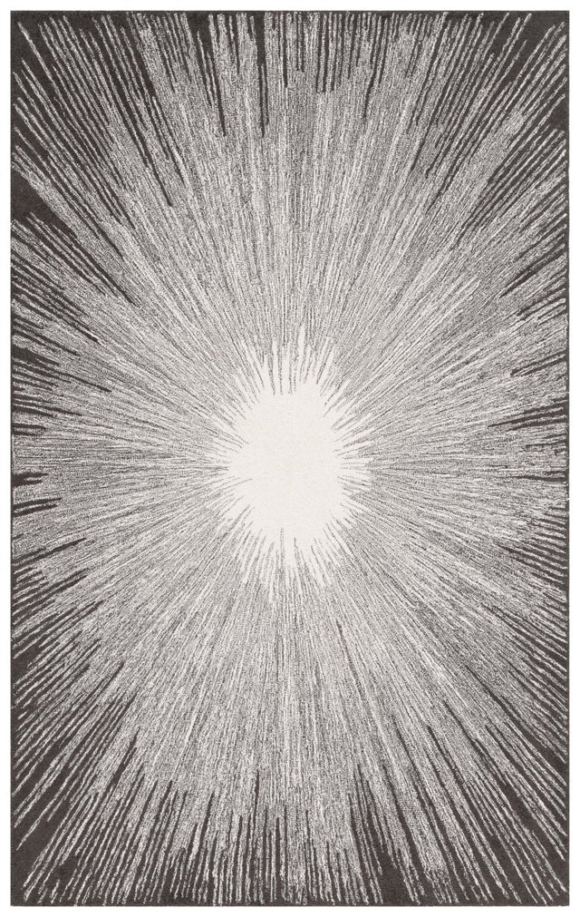 Safavieh Abstract Abt375H Ivory/Charcoal Rug.