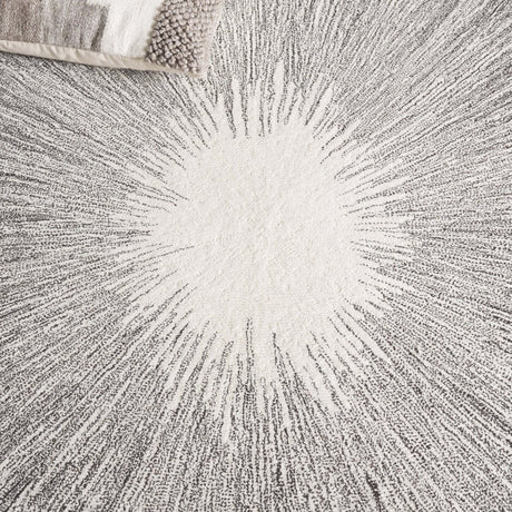 Safavieh Abstract Abt375H Ivory/Charcoal Rug.
