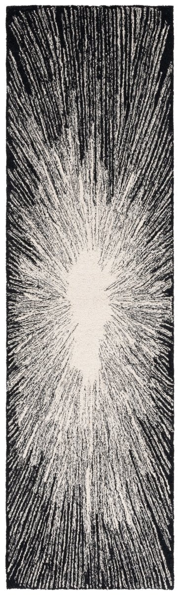 Safavieh Abstract Abt375Z Ivory/Black Rug.