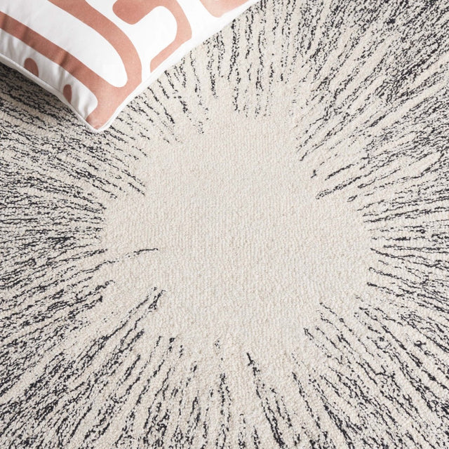 Safavieh Abstract Abt375Z Ivory/Black Rug.