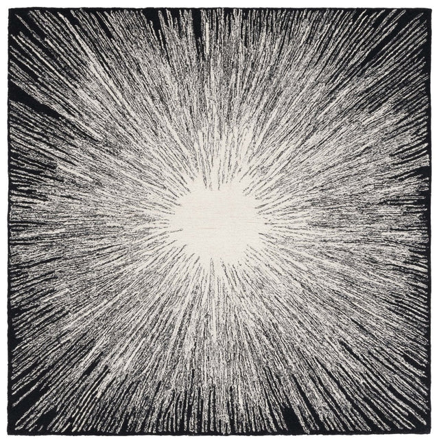 Safavieh Abstract Abt375Z Ivory/Black Rug.