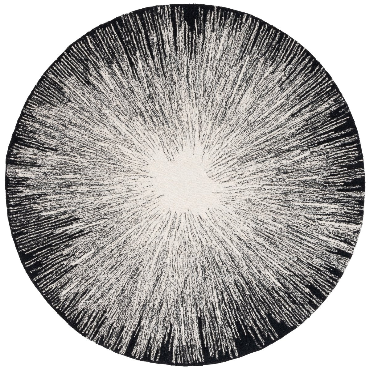 Safavieh Abstract Abt375Z Ivory/Black Rug.