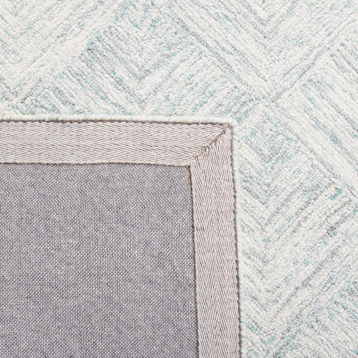 Safavieh Abstract Abt428F Grey/Turquoise Rug.