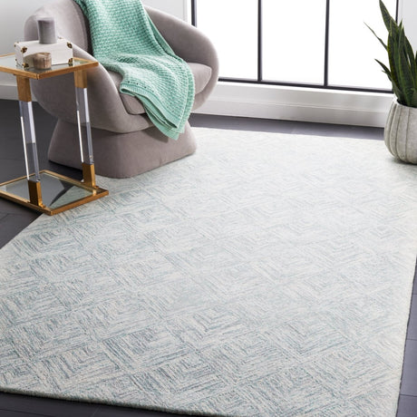 Safavieh Abstract Abt428F Grey/Turquoise Rug.