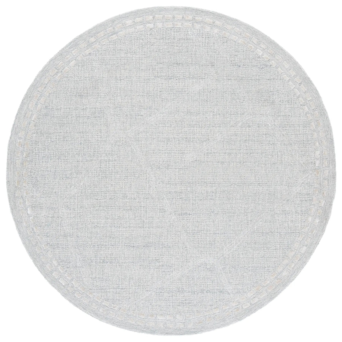 Safavieh Abstract 6'-0" x 6'-0" Rug in Light Grey / Ivory