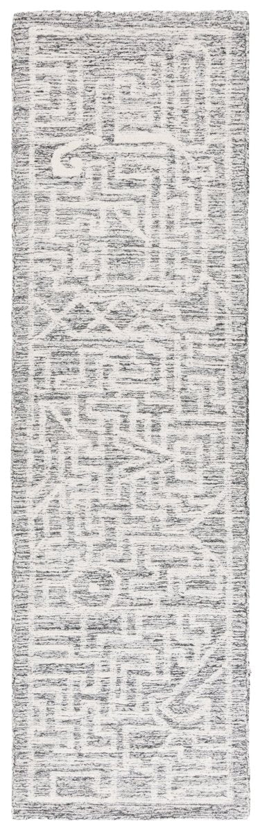 Safavieh Abstract Abt462H Charcoal/Ivory Rug.