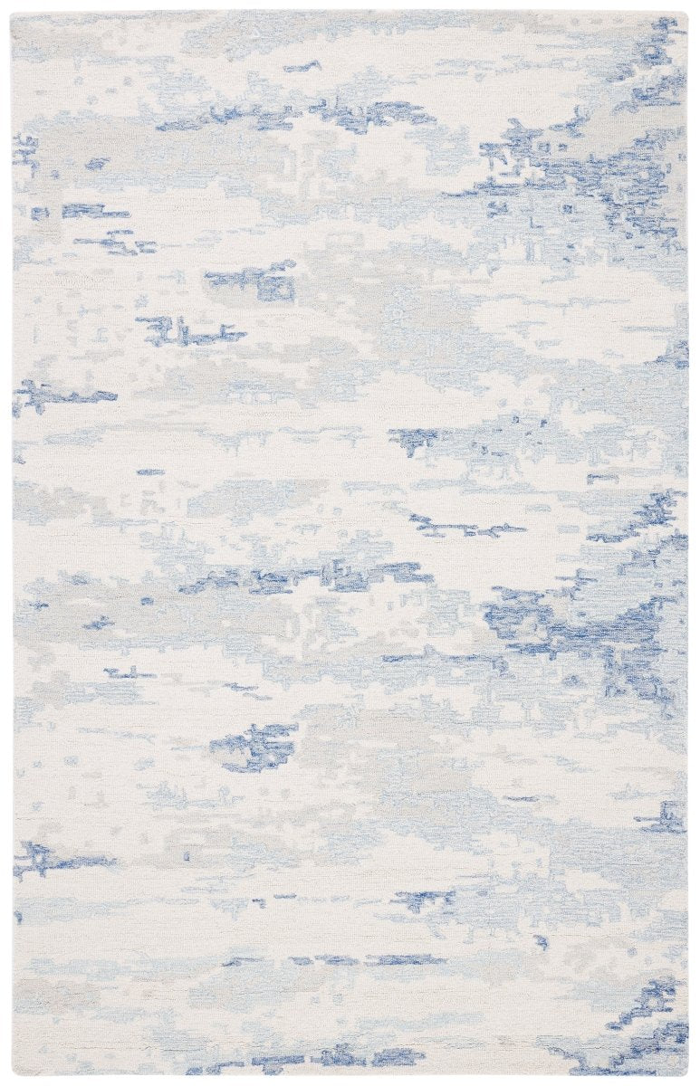 Safavieh Abstract Abt465A Ivory/Blue Rug.