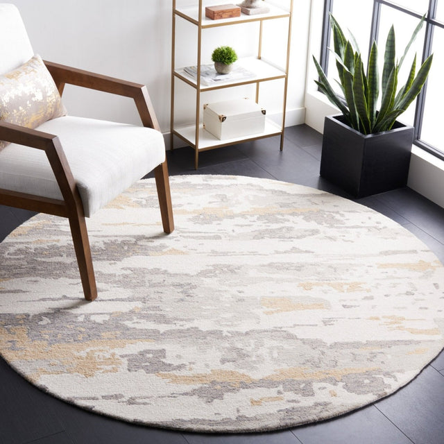 Safavieh Abstract Abt465F Ivory/Grey Rug.