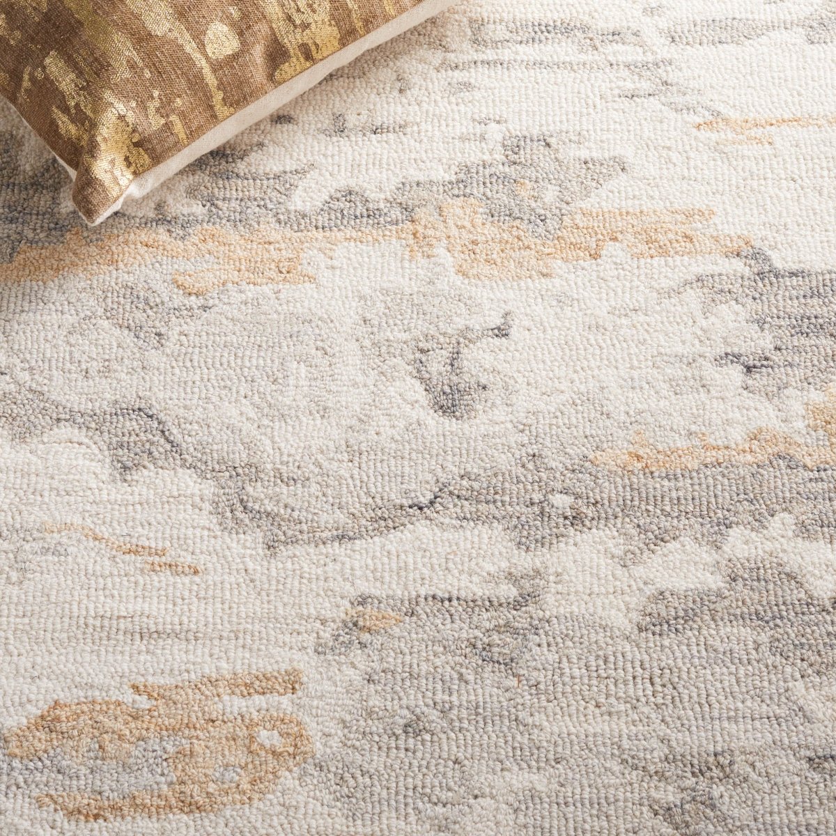 Safavieh Abstract Abt465F Ivory/Grey Rug.