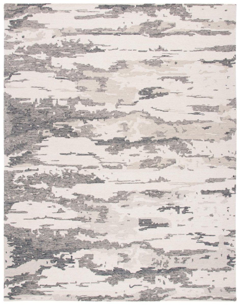 Safavieh Abstract Abt465H Charcoal/Ivory Rug.