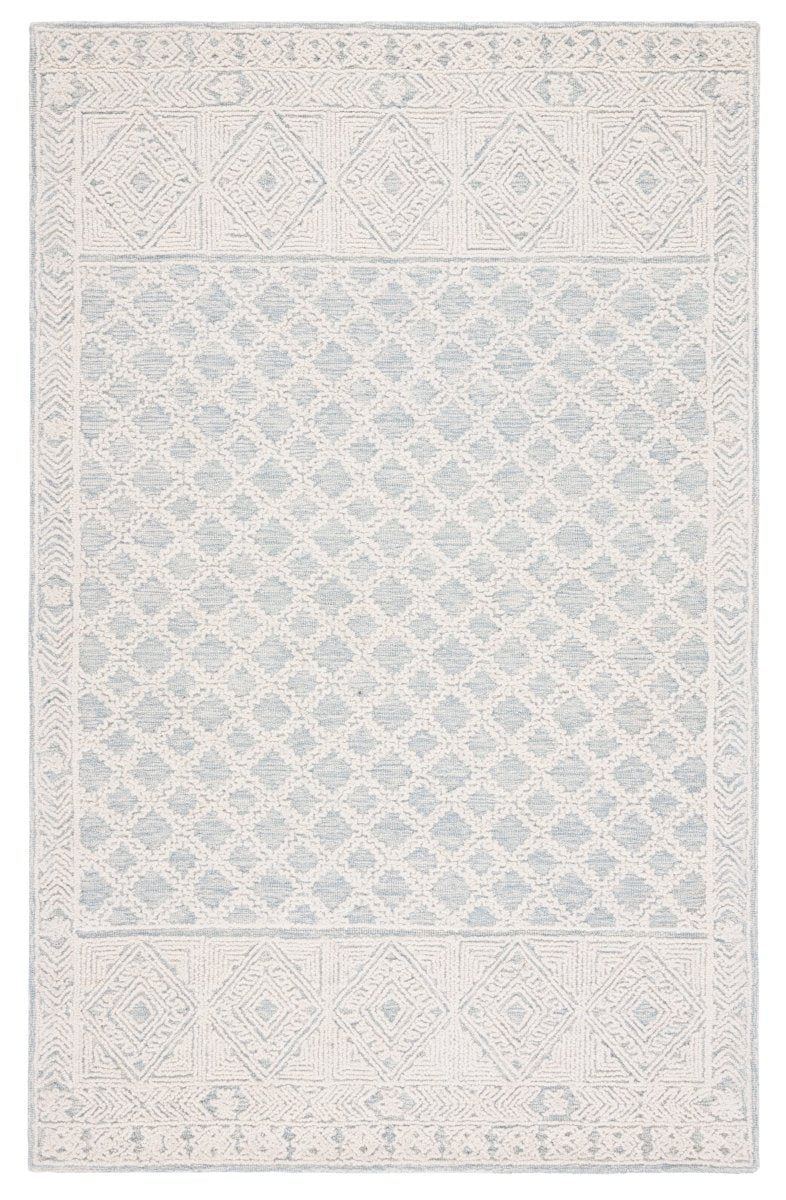Safavieh Abstract Abt466M Blue/Ivory Rug.
