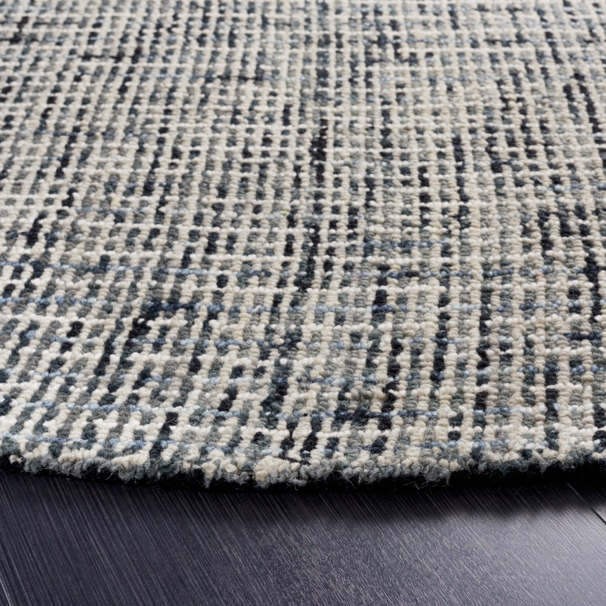 Safavieh Abstract Abt468H Dark Grey/Ivory Rug.
