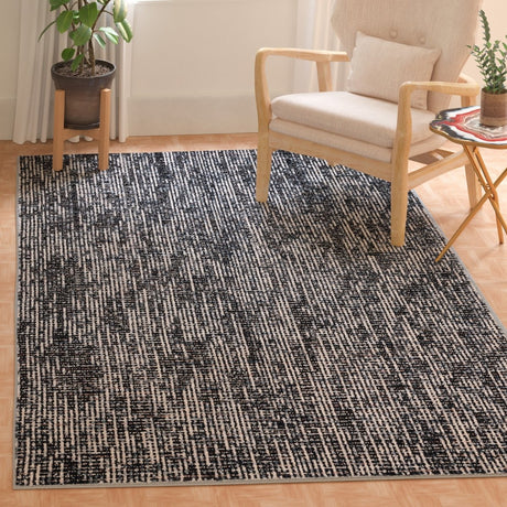 Safavieh Abstract Abt468L Black/Grey Rug.