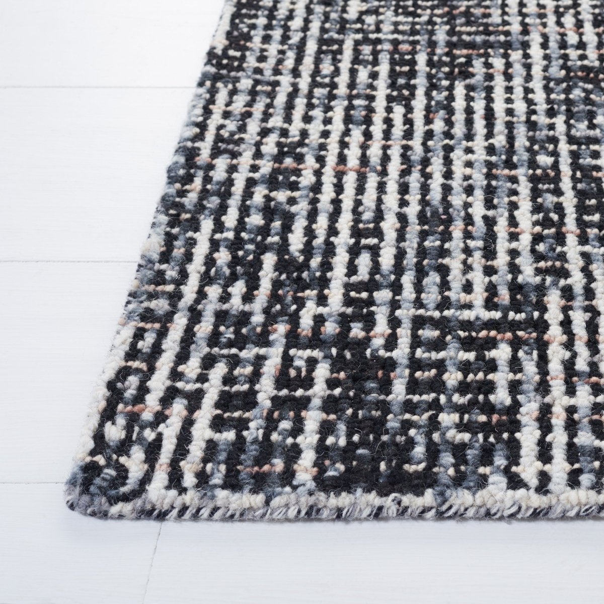 Safavieh Abstract Abt468L Black/Grey Rug.