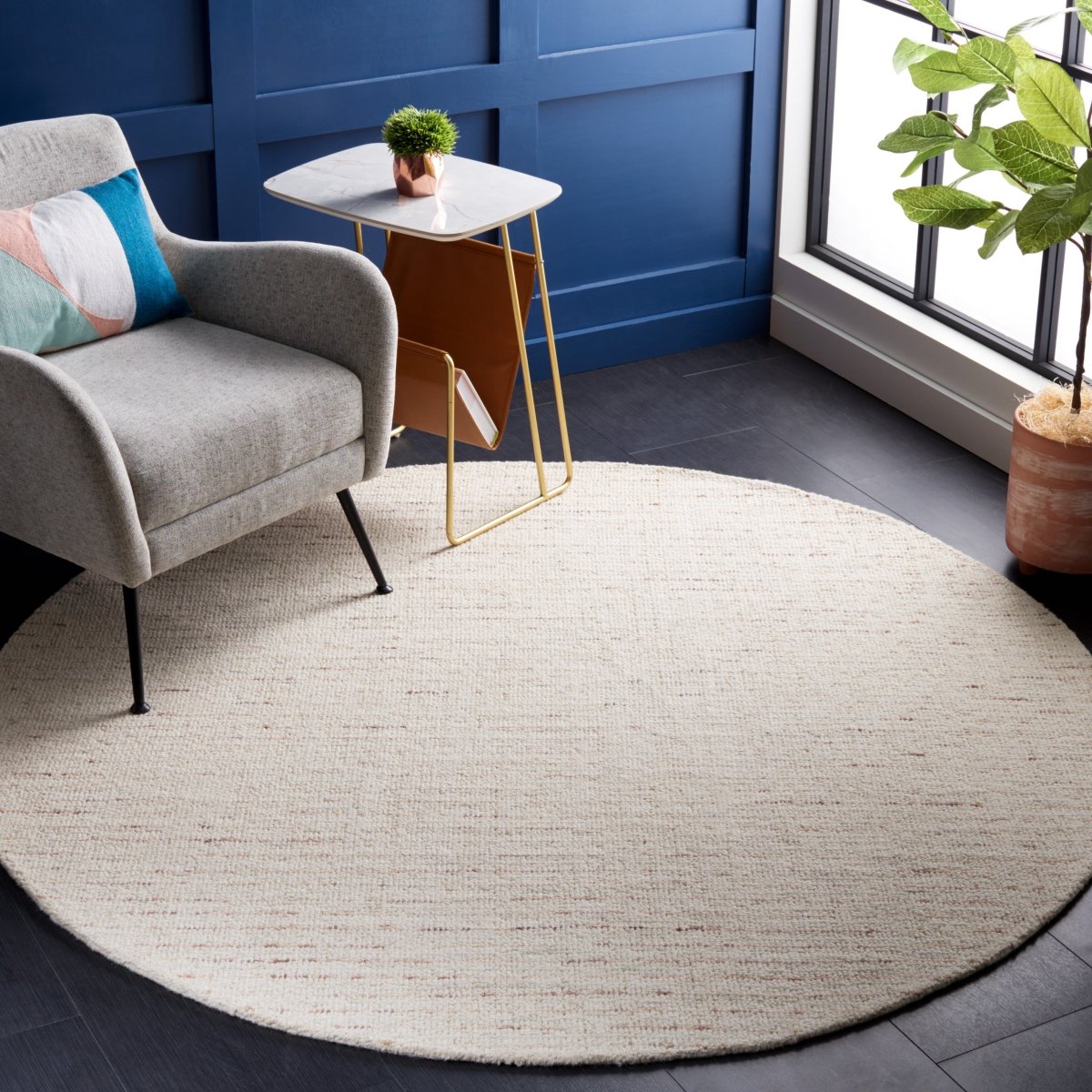 Safavieh Abstract Abt468T Ivory/Brown Rug.
