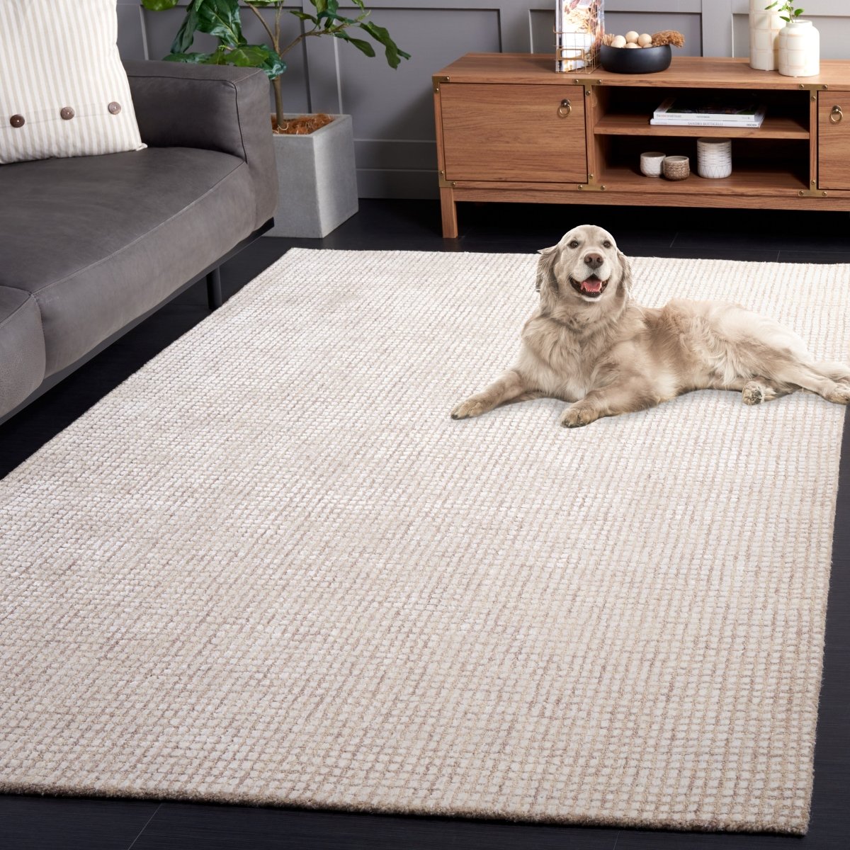 Safavieh Abstract Abt470A Ivory/Beige Rug.