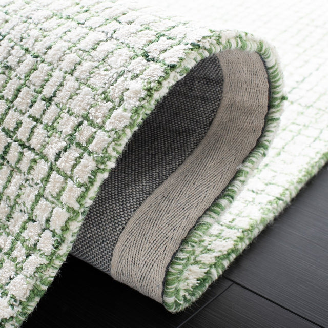 Safavieh Abstract Abt470Y Ivory/Green Rug.